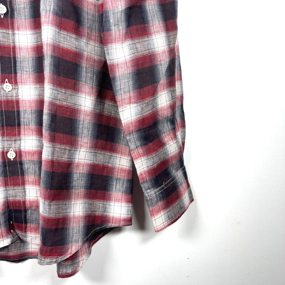 DSquared2 Metal Plaque Button-Up Shirt