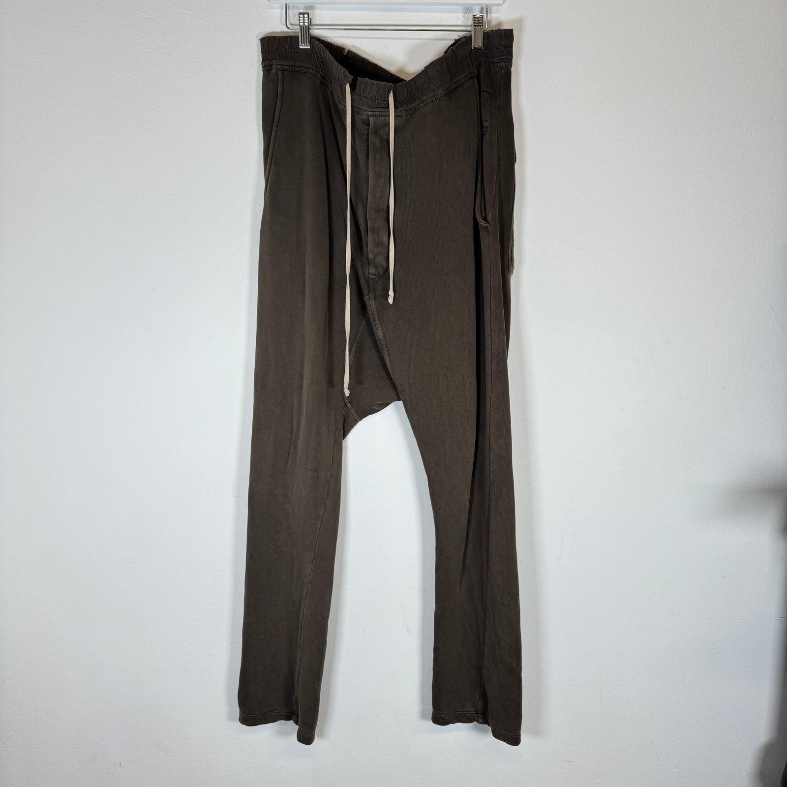 Rick Owens Brown Drop Crotch Sweatpants Size M