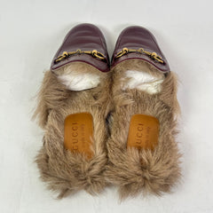 Gucci Princetown Horsebit Fur Mules