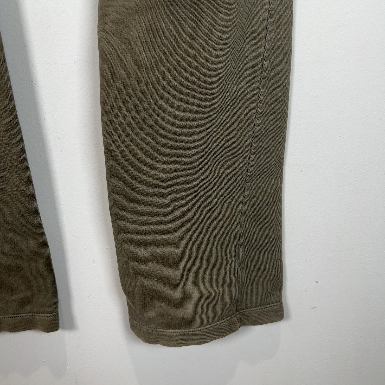 Rick Owens Army Green Felpa Drop Crotch Sweatpants