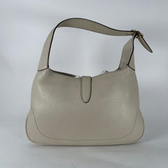 Gucci Vintage Cream Leather Hobo Jackie