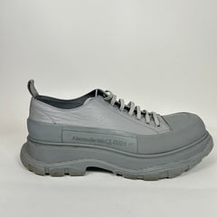 Alexander McQueen Grey Tread Slick Low Top Sneaker Size 45