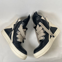Rick Owens Black Jumbo Lace Geobasket Size 42