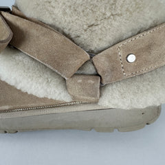 Burberry Chubby Suede Shearling Boots Size 40
