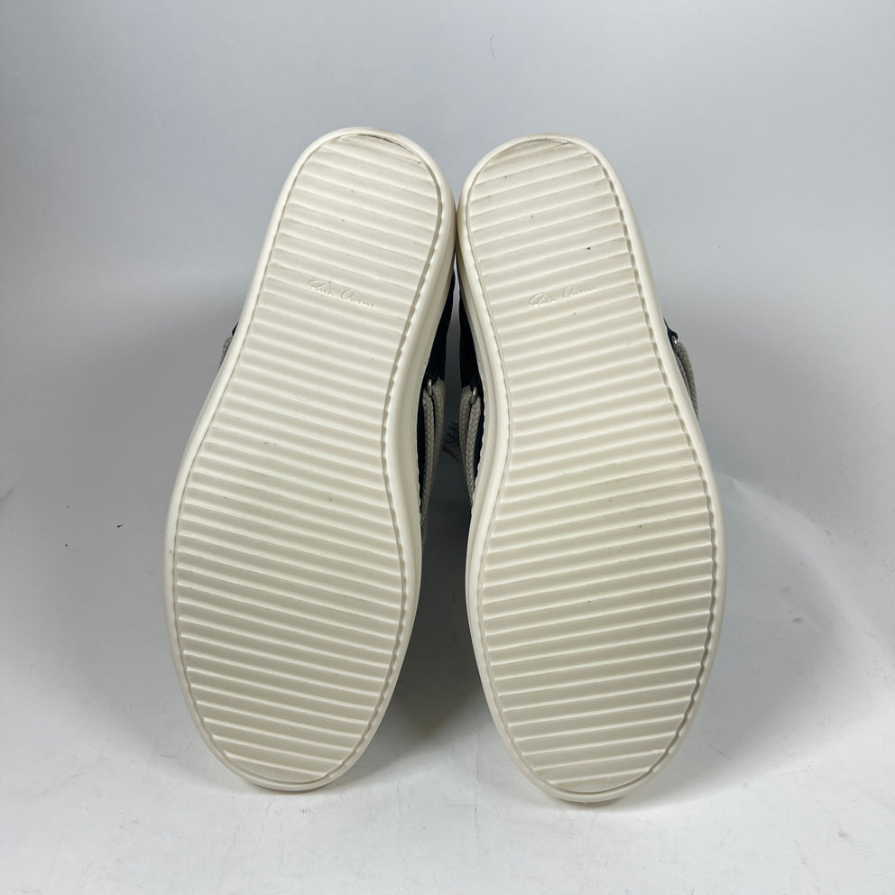Rick Owens Black/Milk Jumbolace Megalaced Boots Size 41