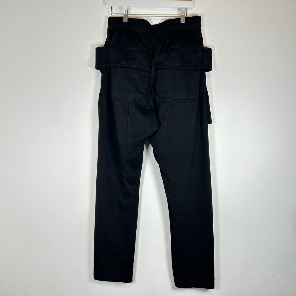 Rick Owens Drkshdw Black Creatch Cargos Pants Size L