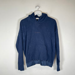 Saint Laurent Navy Logo Tapered Hoodie Size M