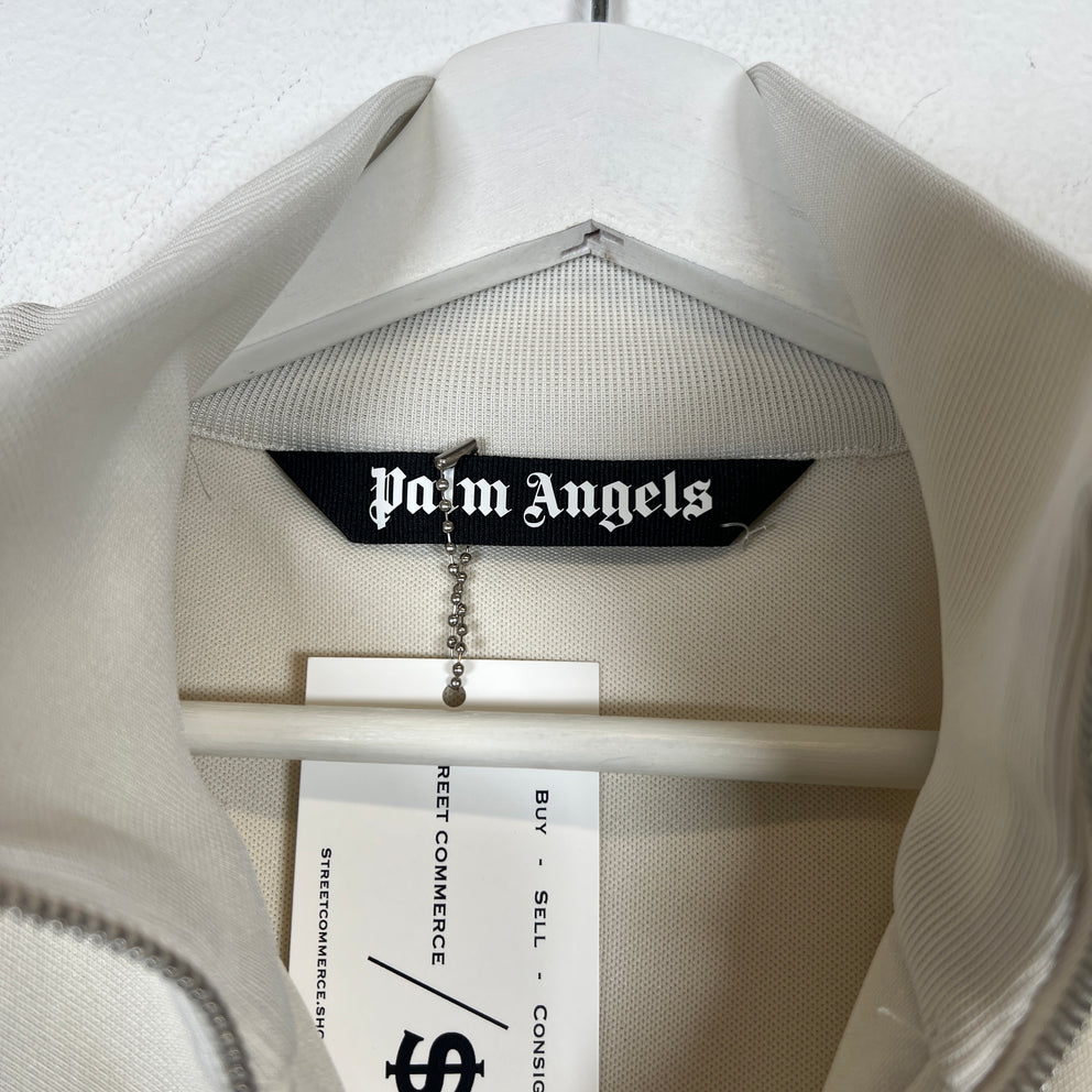 Palm Angels Cream Track Jacket Size M