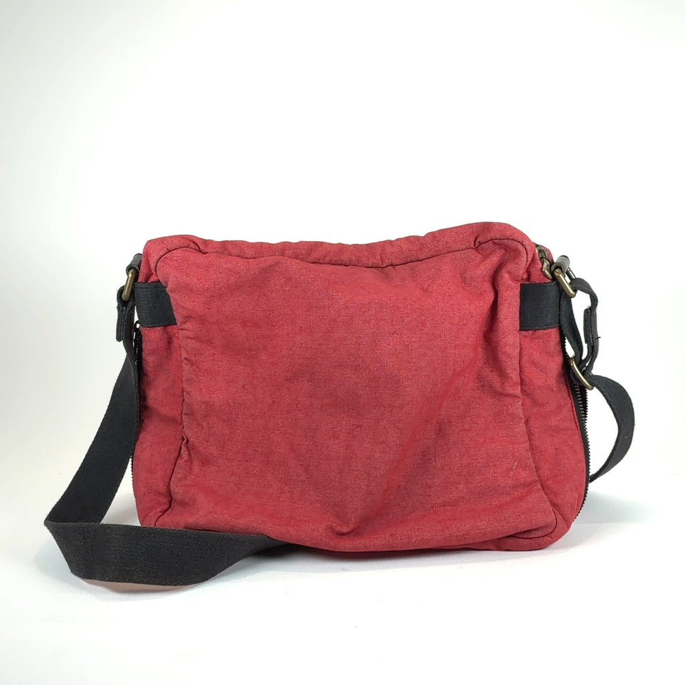 Dolce & Gabbana Vintage Stripped Red Messenger Bag