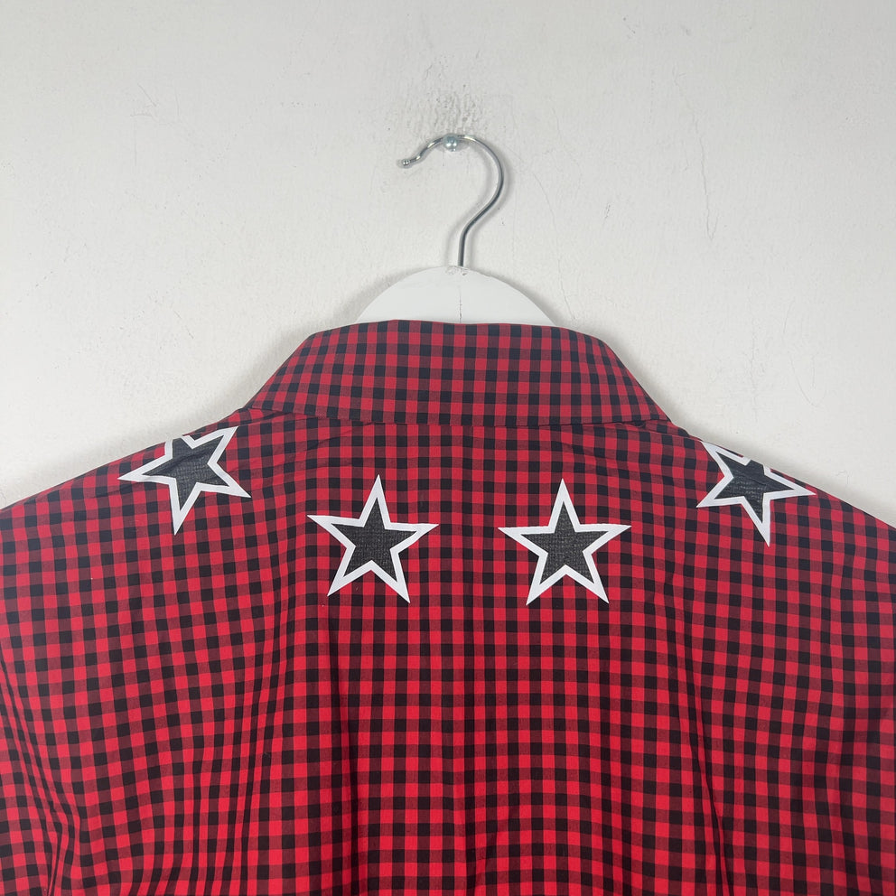 Givenchy SS17 Buffalo Check Star Shirt