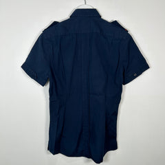 Gucci Navy Gerenal Short Sleeve Shirt Size S
