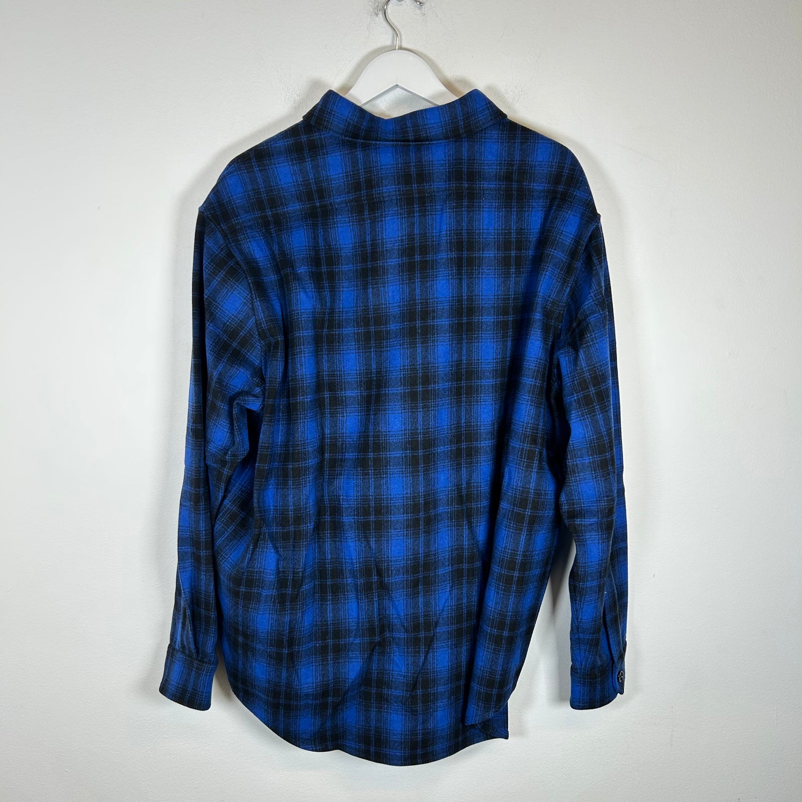 Celine Blue Wool Flannel Size M