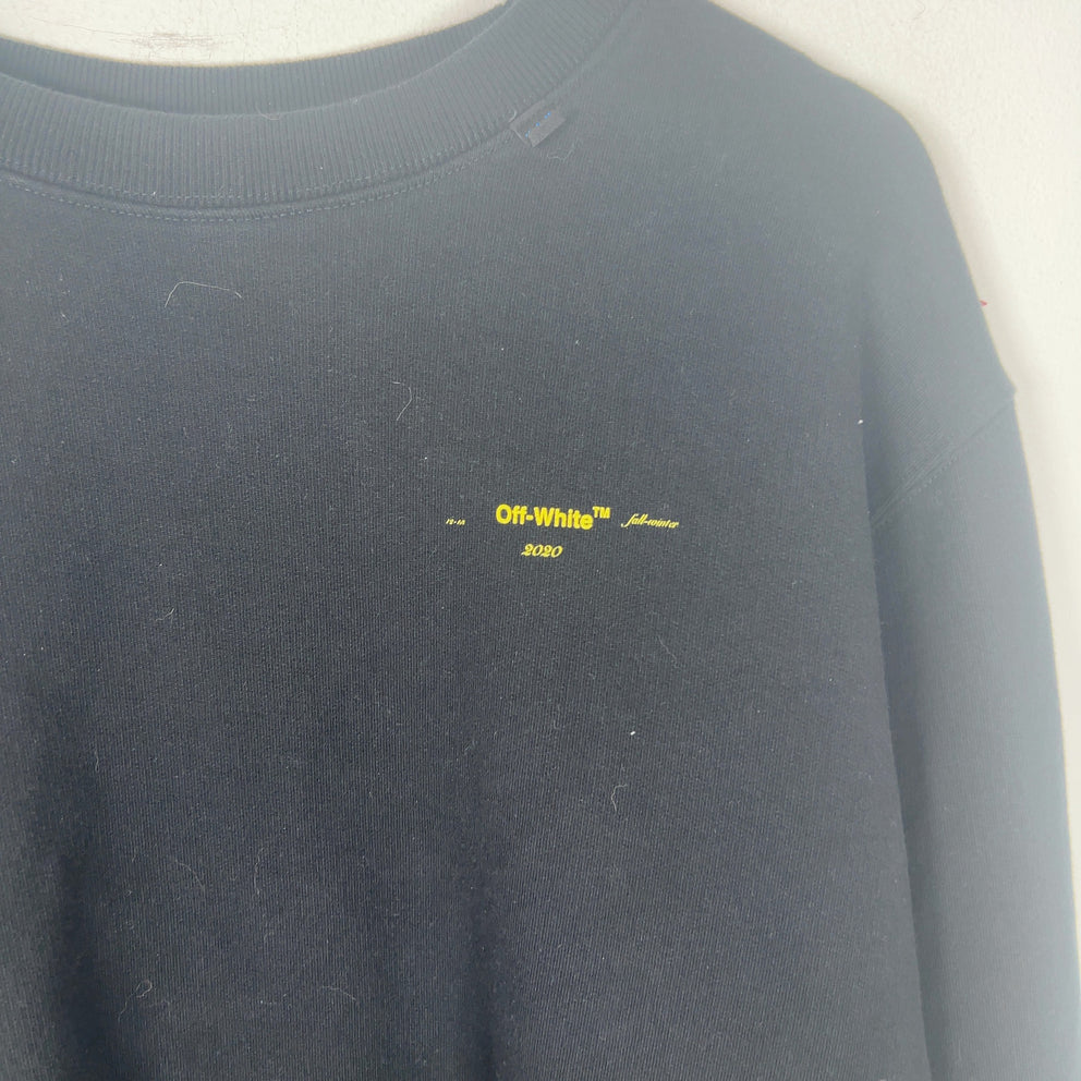 Off-White Yellow Marked Arrows Crewneck