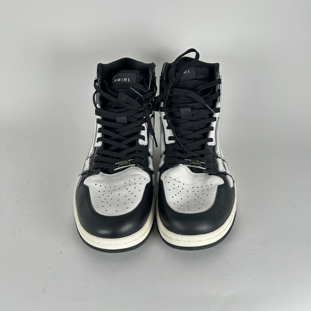 Amiri Skel Court Hi Top Black/White Size 45