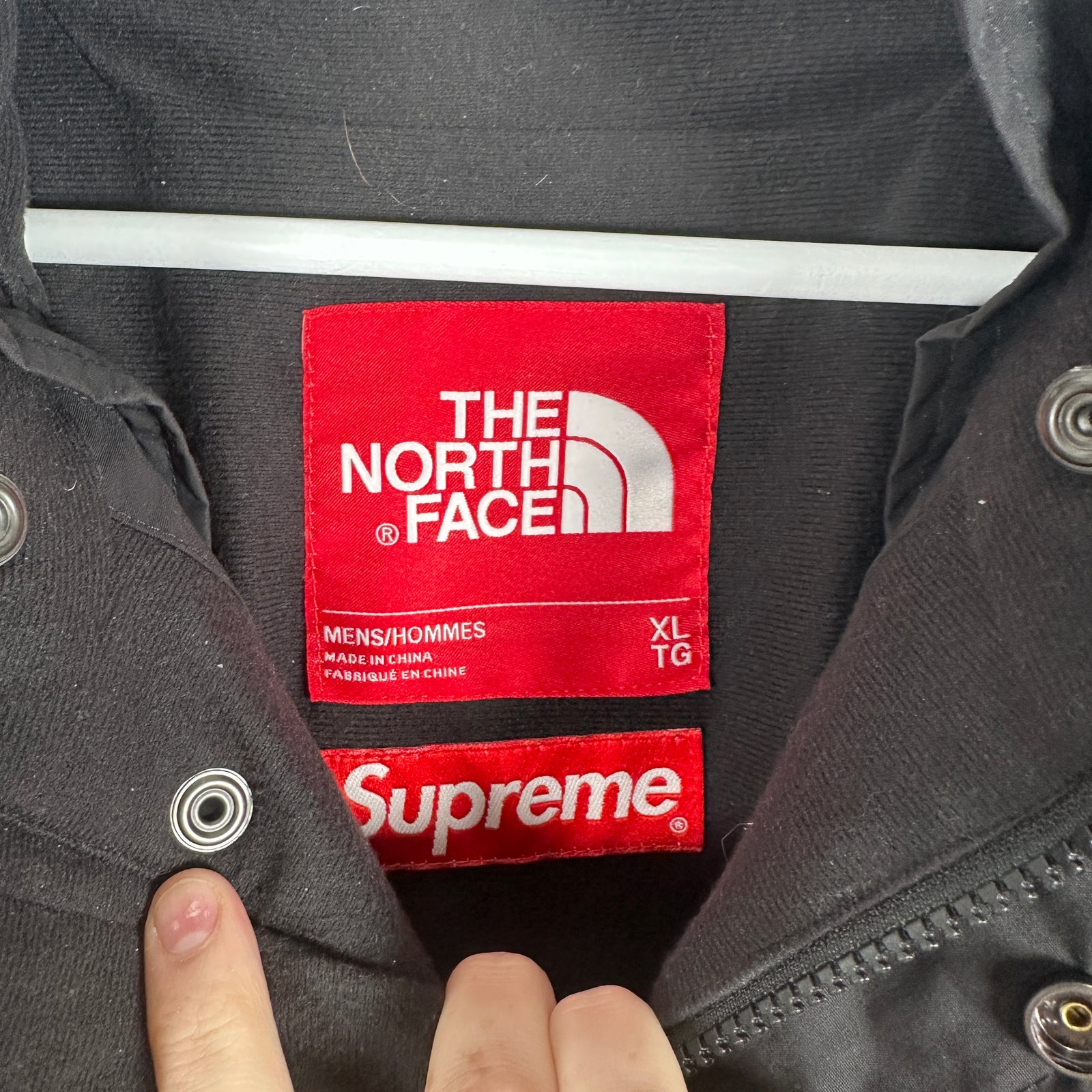 Supreme x The North Face Black Steep Tech Windbreaker Size XL