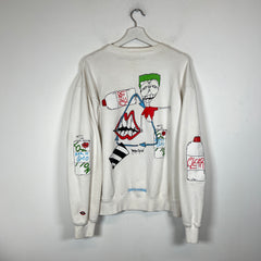 Chrome Hearts White Matty Boy Retro Cycle Crewneck Size L