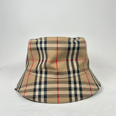 Burberry Tan Pattern Bucket Hat Size XL