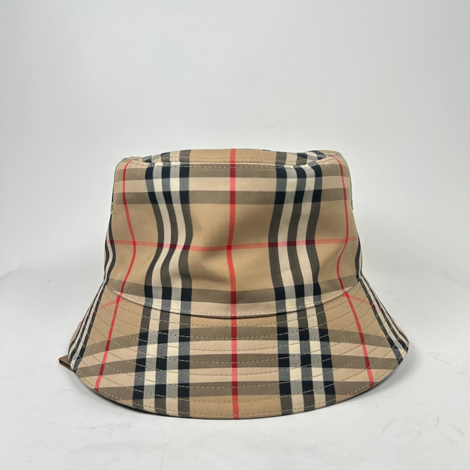 Burberry Tan Pattern Bucket Hat Size XL