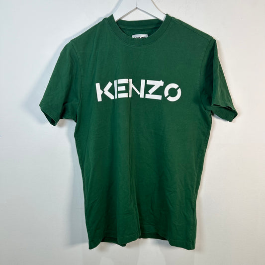Kenzo Green Logo T-Shirt Size S