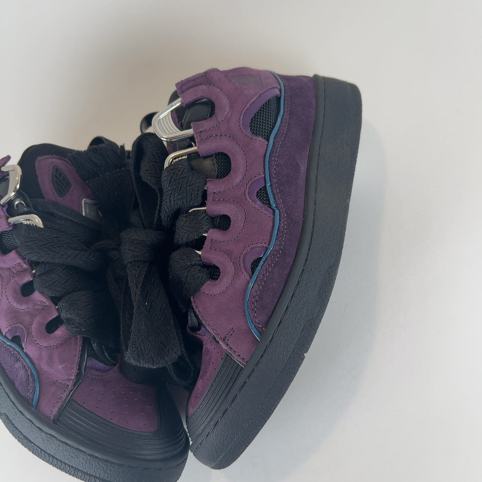 Lanvin 'Curb' Suede Low-Top Sneakers