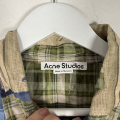 Acne Studios Trompe L'oeil Patchwork Button Up Shirt Size 50