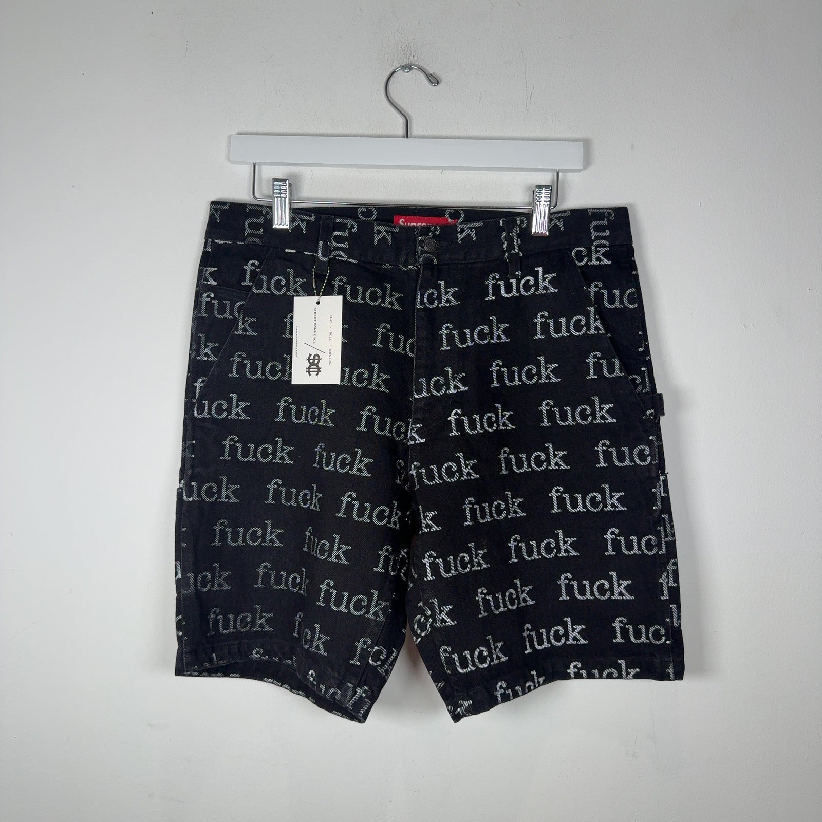 Supreme Fuck Denim Shorts