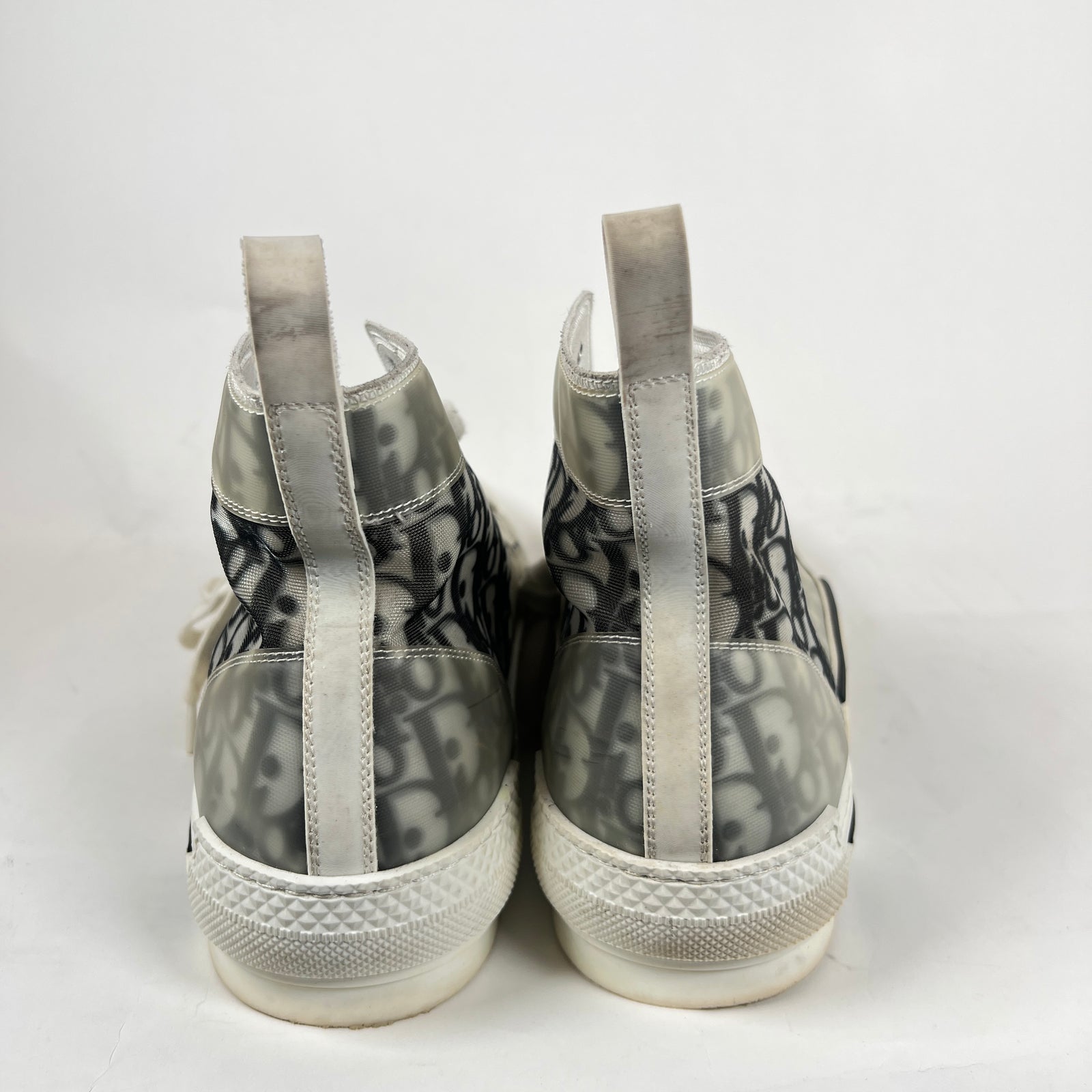 Dior B23 Black/White Oblique High-Top Sneaker Size 48