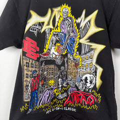 Eric Emanuel x Warren Lotas Black Print Tshirt Size L