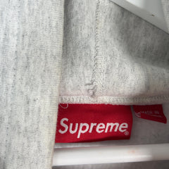 Supreme Grey Capital Logo Hoodie