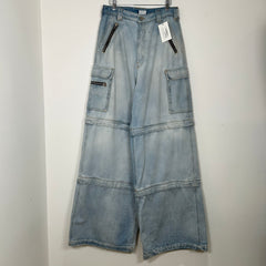 Vetements Lightwash Convertible Jeans Size 29