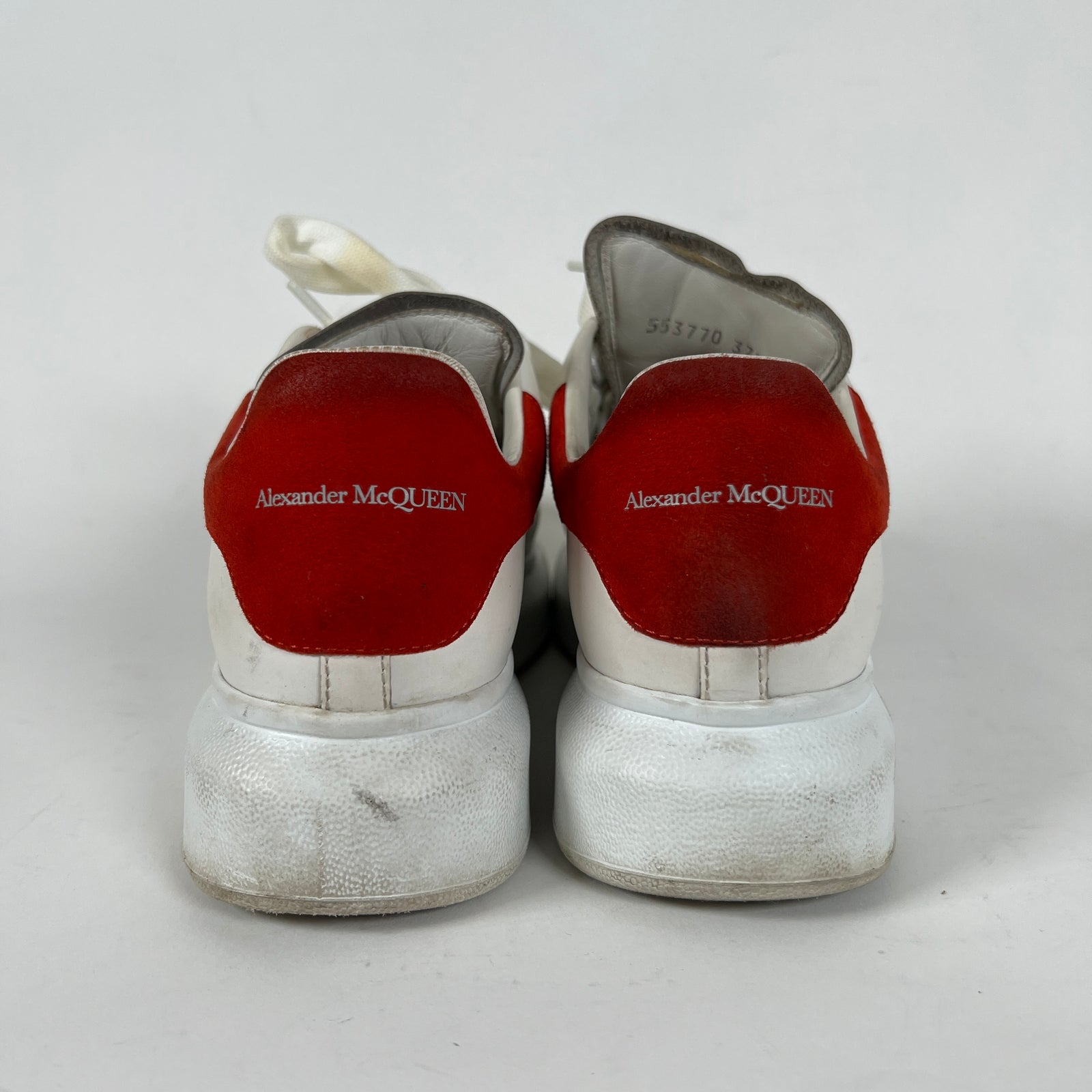 Alexander McQueen Red/White Sneakers Size 37.5