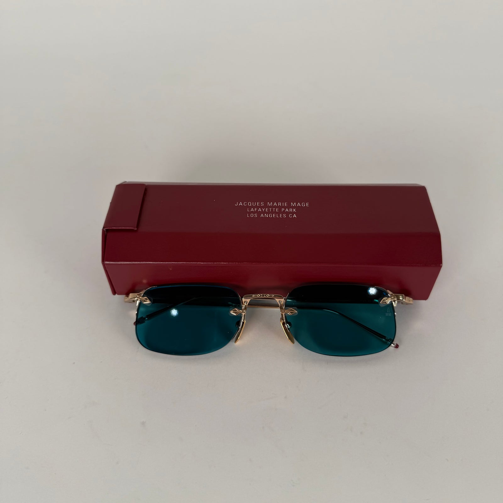 Jacques Marie Mage Titanium22 'Fonda' Gold Wire Frame Sunglasses