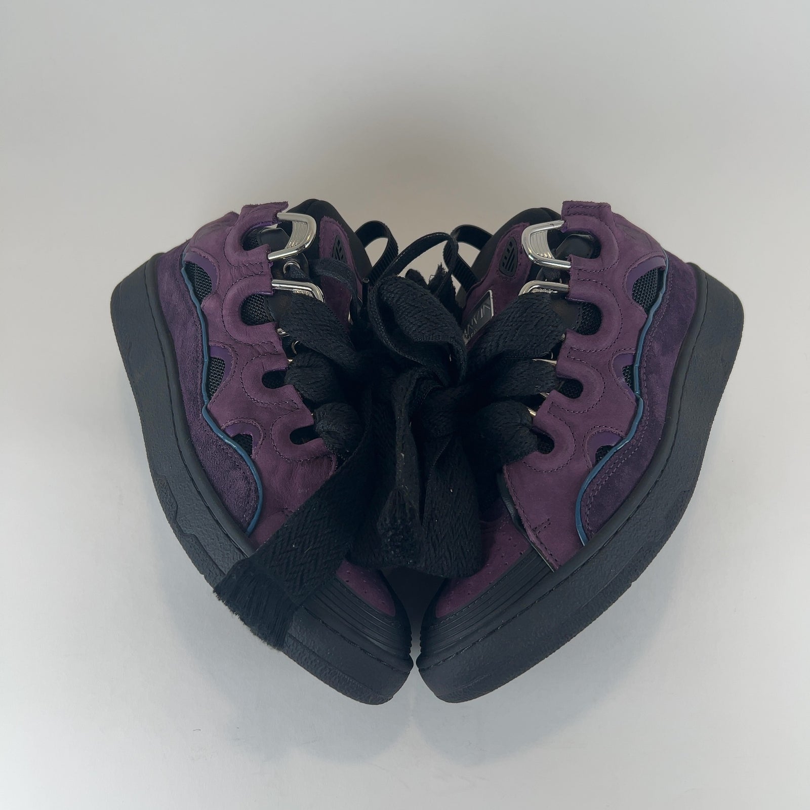 Lanvin 'Curb' Suede Low-Top Sneakers