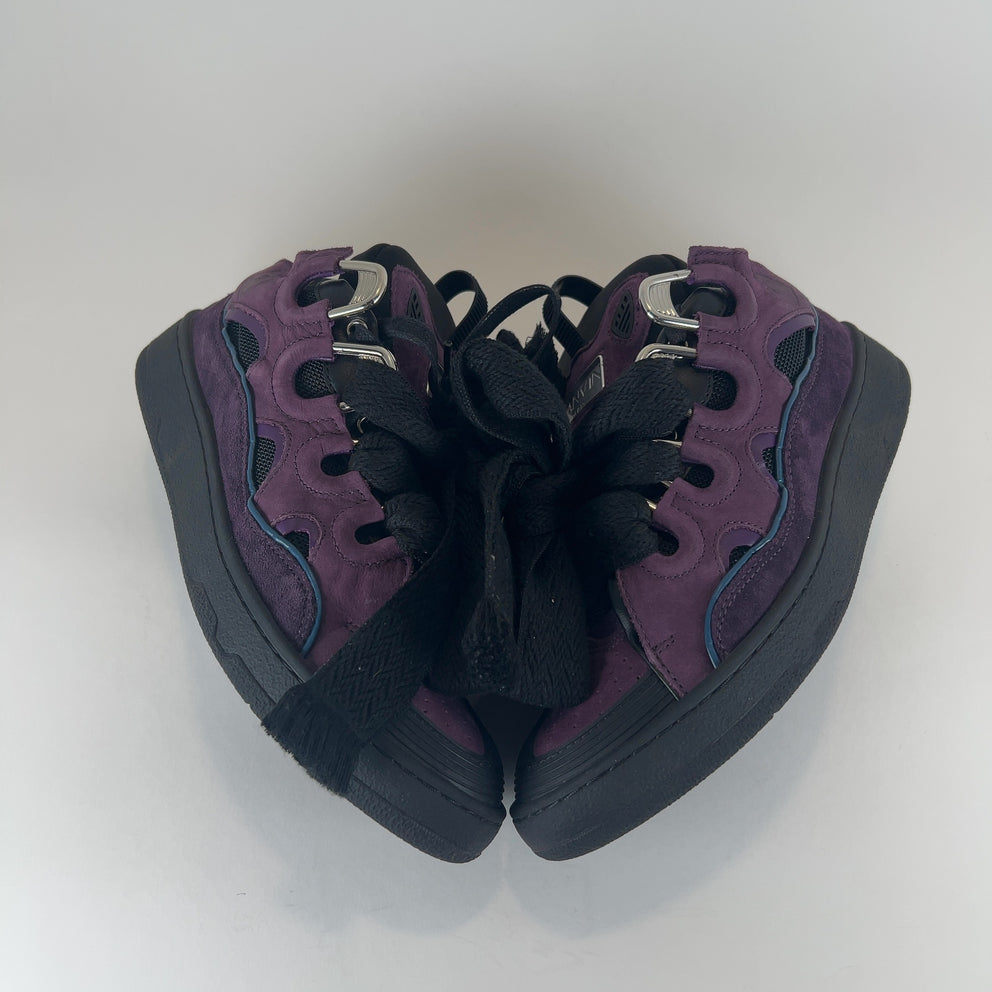 Lanvin 'Curb' Suede Low-Top Sneakers