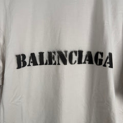 Balenciaga Stencil Spell Out Logo Graphic Size XS