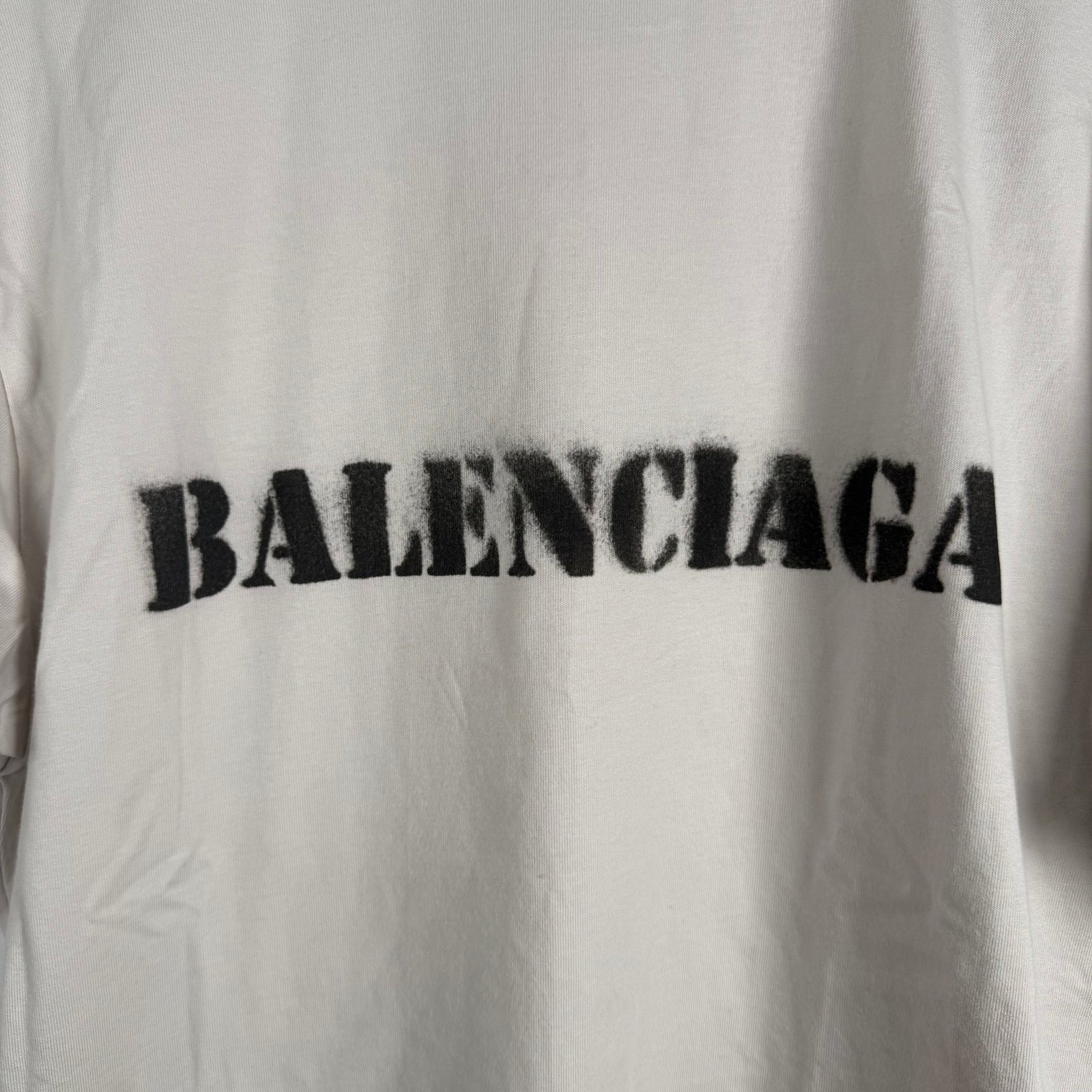 Balenciaga Stencil Spell Out Logo Graphic Size XS