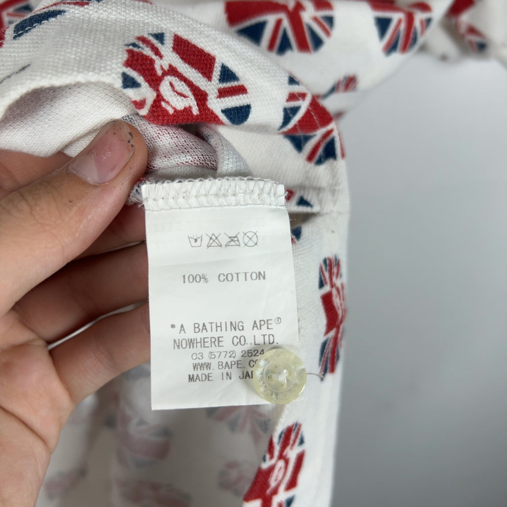 Bape England Ape Head Logo Polo Shirt