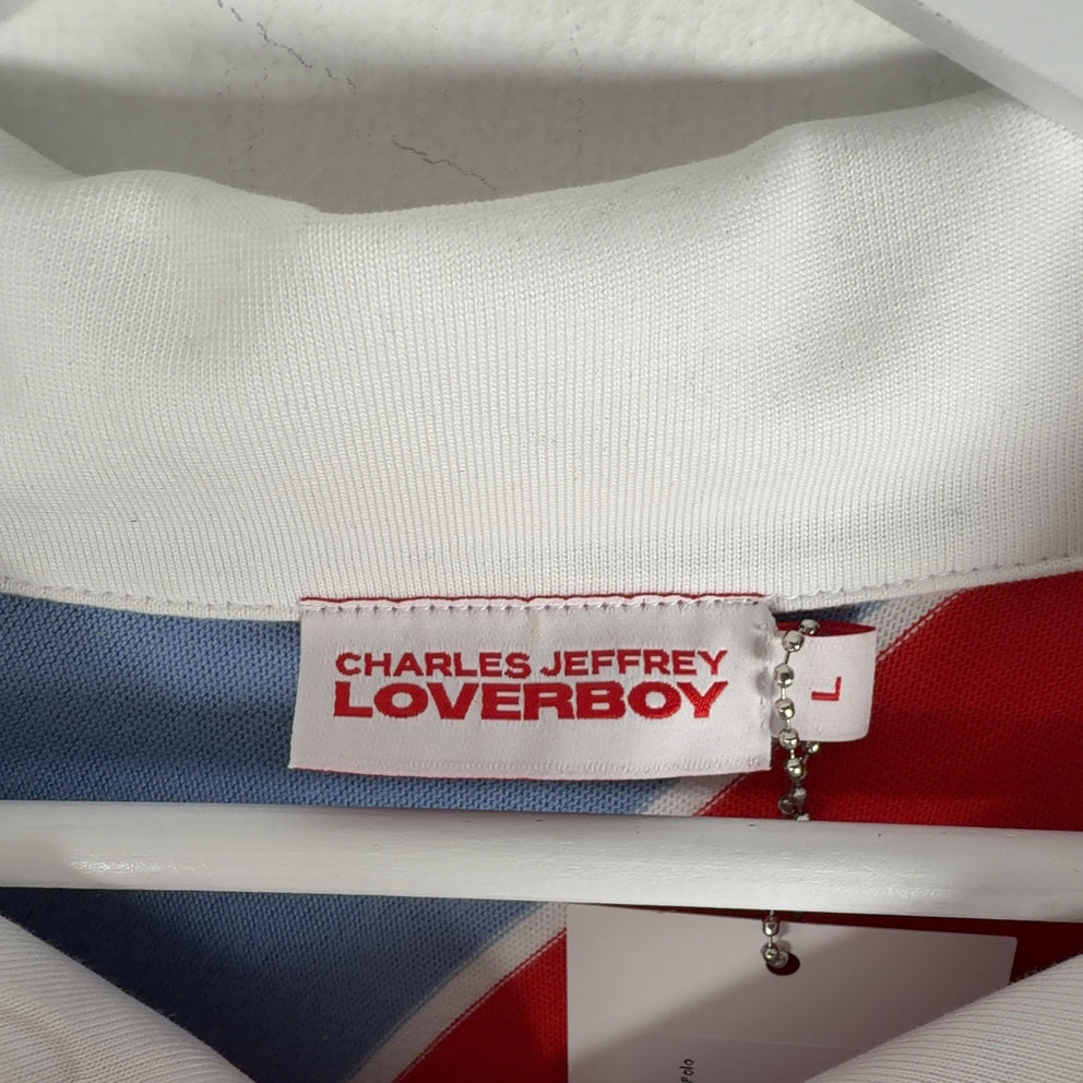 Charles Jeffrey Loverboy Longsleeve Striped Polo