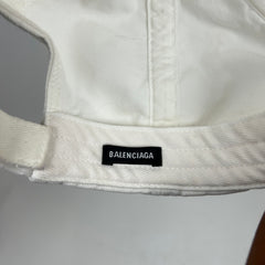 Balenciaga White Hotels & Resorts Hat Size L