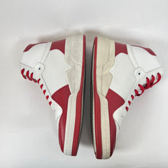 Saint Laurent Red/White SL24 High-Top Sneaker Size 41