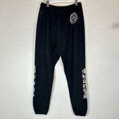 Chrome Hearts Black Horseshoe Logo Sweatpants Size XL