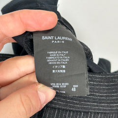 Saint Laurent Grey Pin-Stripe Dress Pant Size 48