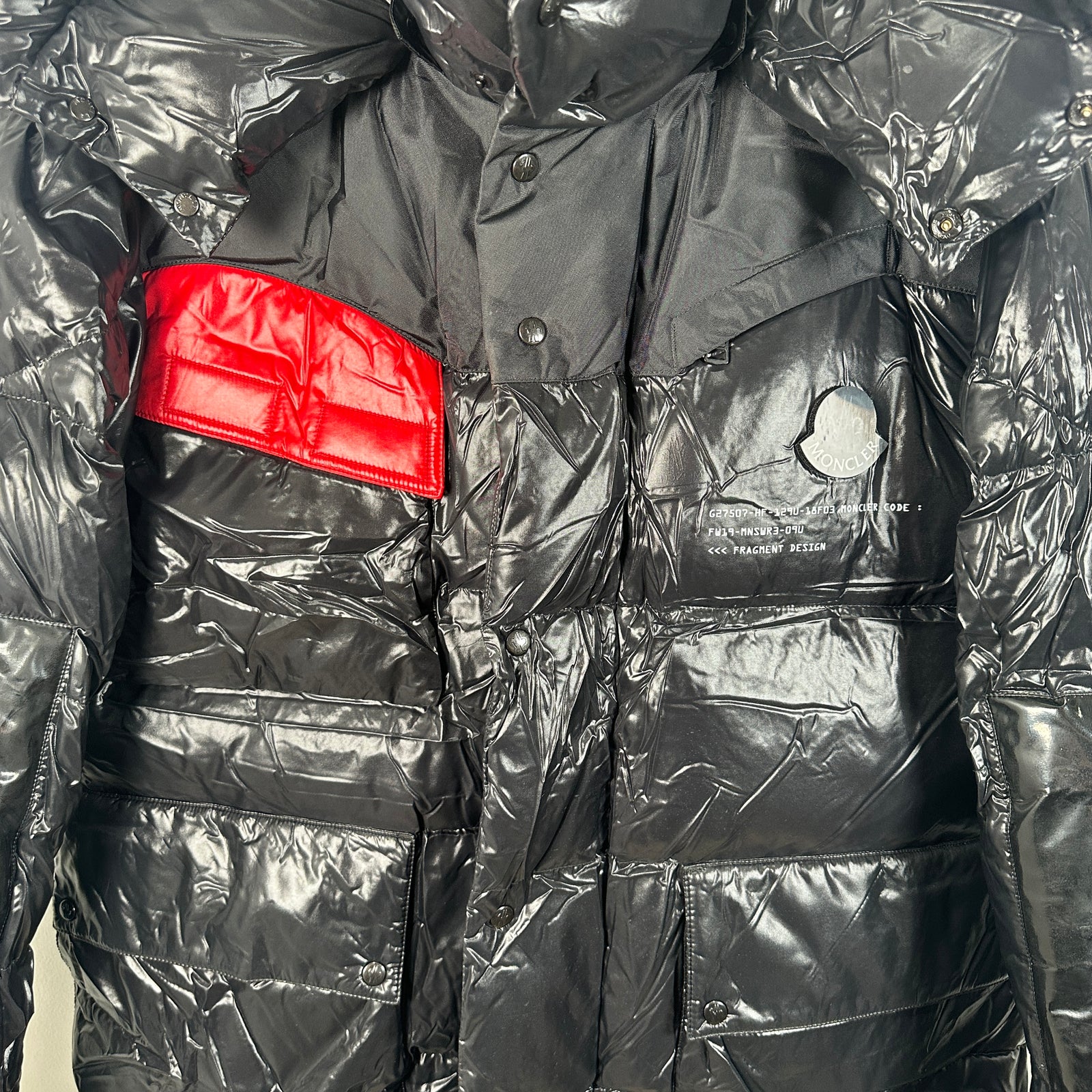 Moncler x Fragment Black Puffer Size 2