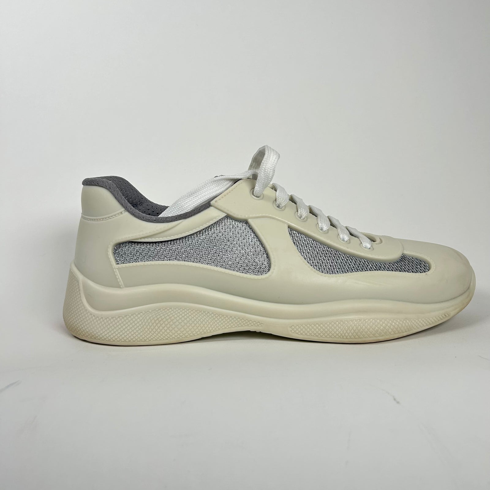 Prada Beige Rubber America Cups Size 42