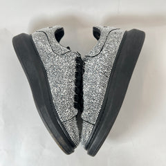 Alexander McQueen Black/Silver Crystal Sneaker Size 43