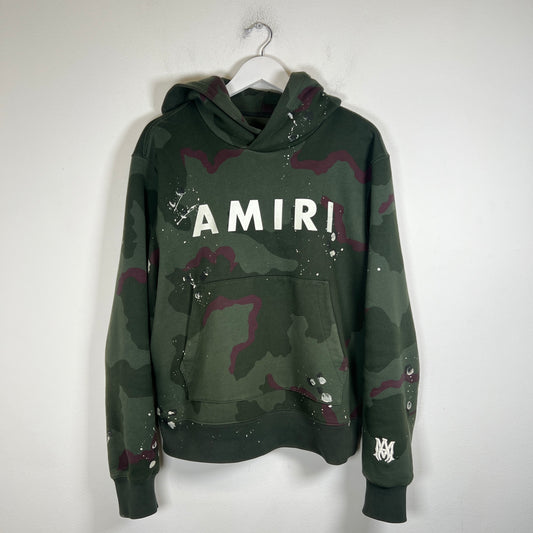 Amiri Camo MA Core Logo Hoodie Size M