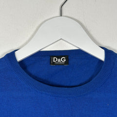 Dolce Gabbana Blue Knit Sweater Size S