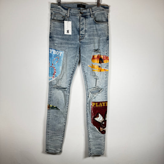 Amiri Lightwash Playboy Jeans Size 33