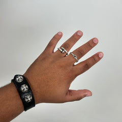 Gucci Sterling Silver Interlocking G Ring Size 10