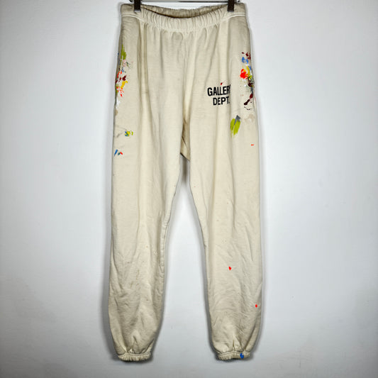 Gallery Dept Cream Paint Splatter Sweatpants Size S